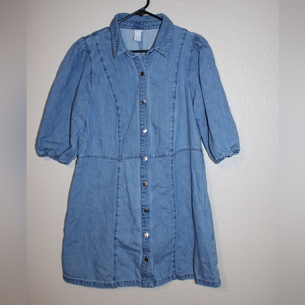 H&M Blue Denim Dress